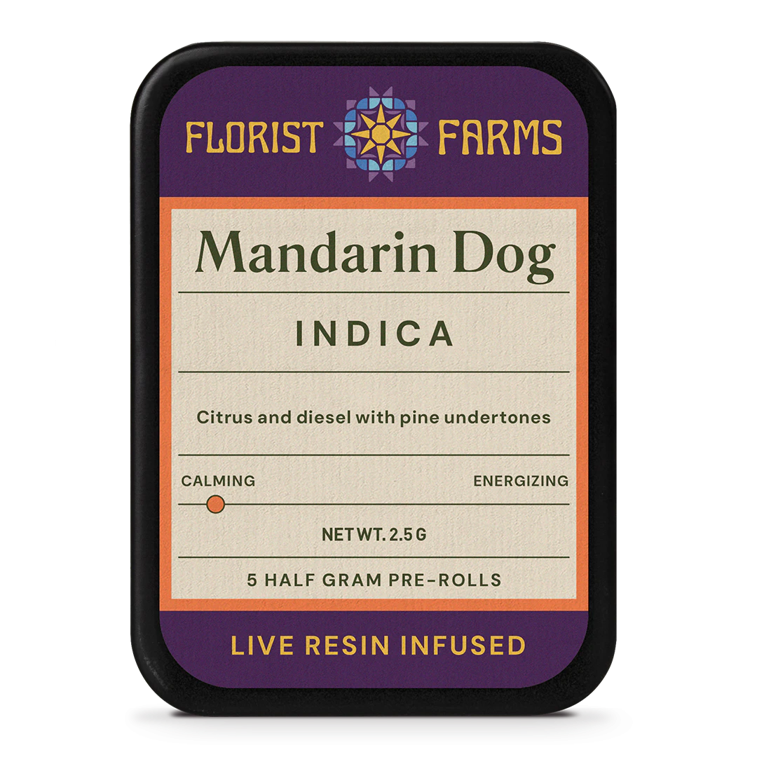 Florist Farms - Mandarin Dog Infused pre-rolls | .5g, 5pack Main Image