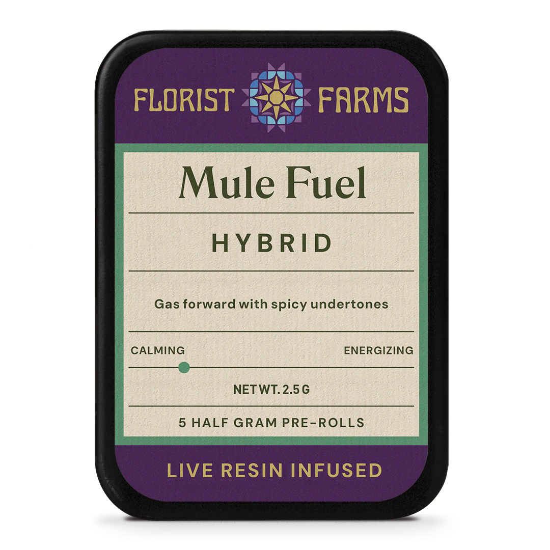 Florist Farms - FFarms | Live Resin Infused | Mule Fuel | .5 Gram Joints | 5pk | P13 Main Image
