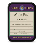 Florist Farms - Mule Fuel - 5pk Live Resin Infused Prerolls