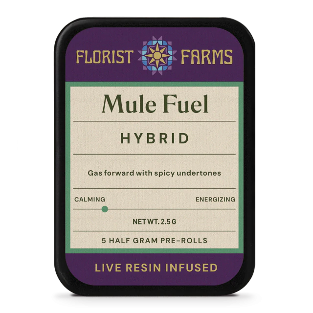 Florist Farms - Florist Farms - Mule Fuel - 5pk Live Resin Infused Prerolls Main Image