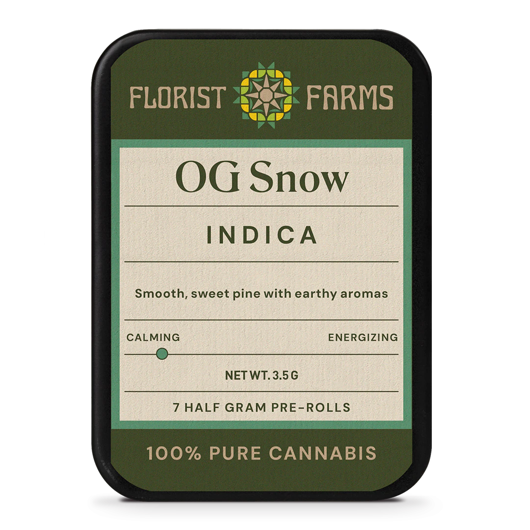 Florist Farms - Florist Farms | OG Snow | Indica | .5g | Pre-Rolls | 7pk Main Image