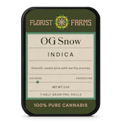 FFarms | Preroll | 0.5g | 7pk | OG Snow | P19