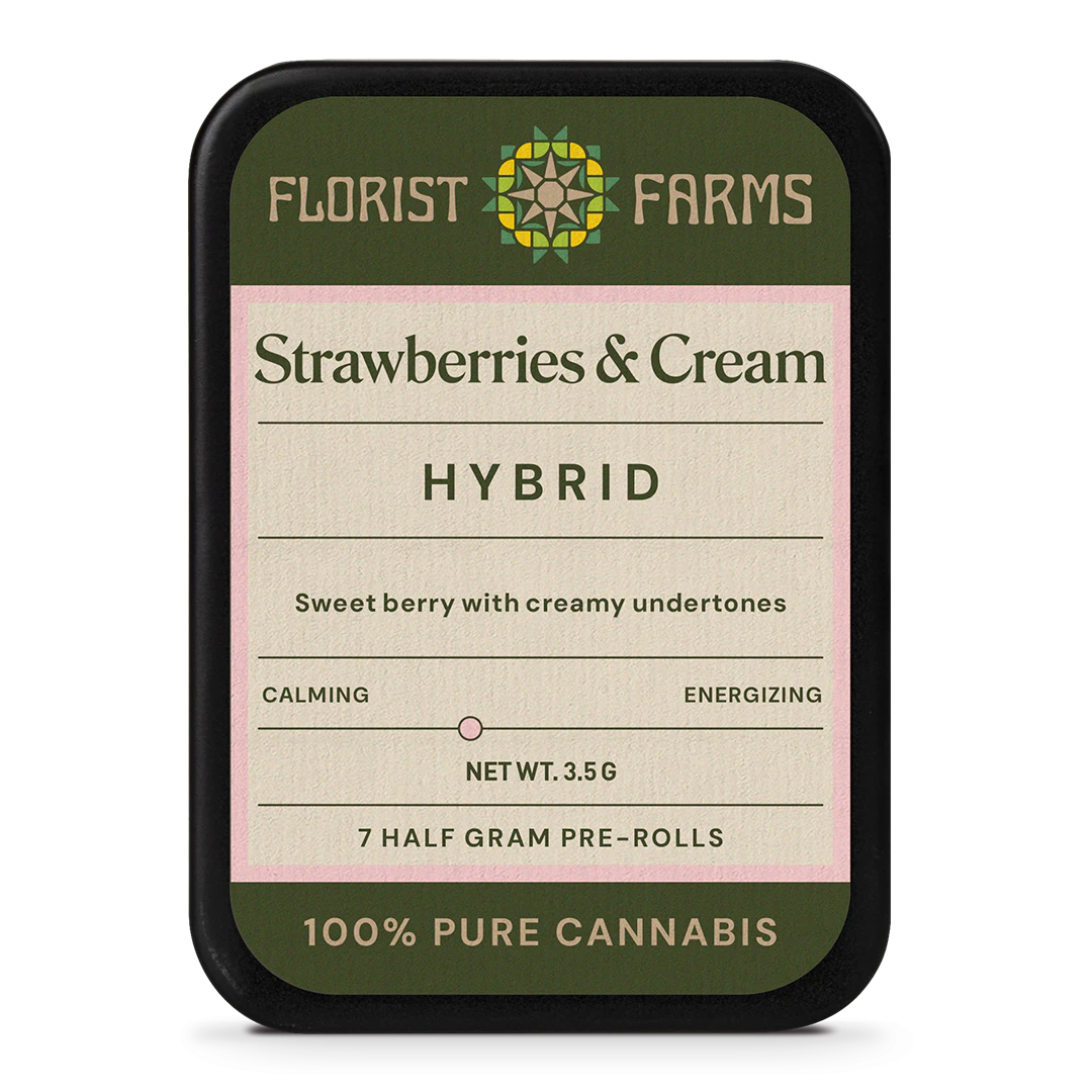 Florist Farms - Florist Farms | Strawberry and Cream | Hybrid | .5g | Pre-Rolls | 7pk Main Image