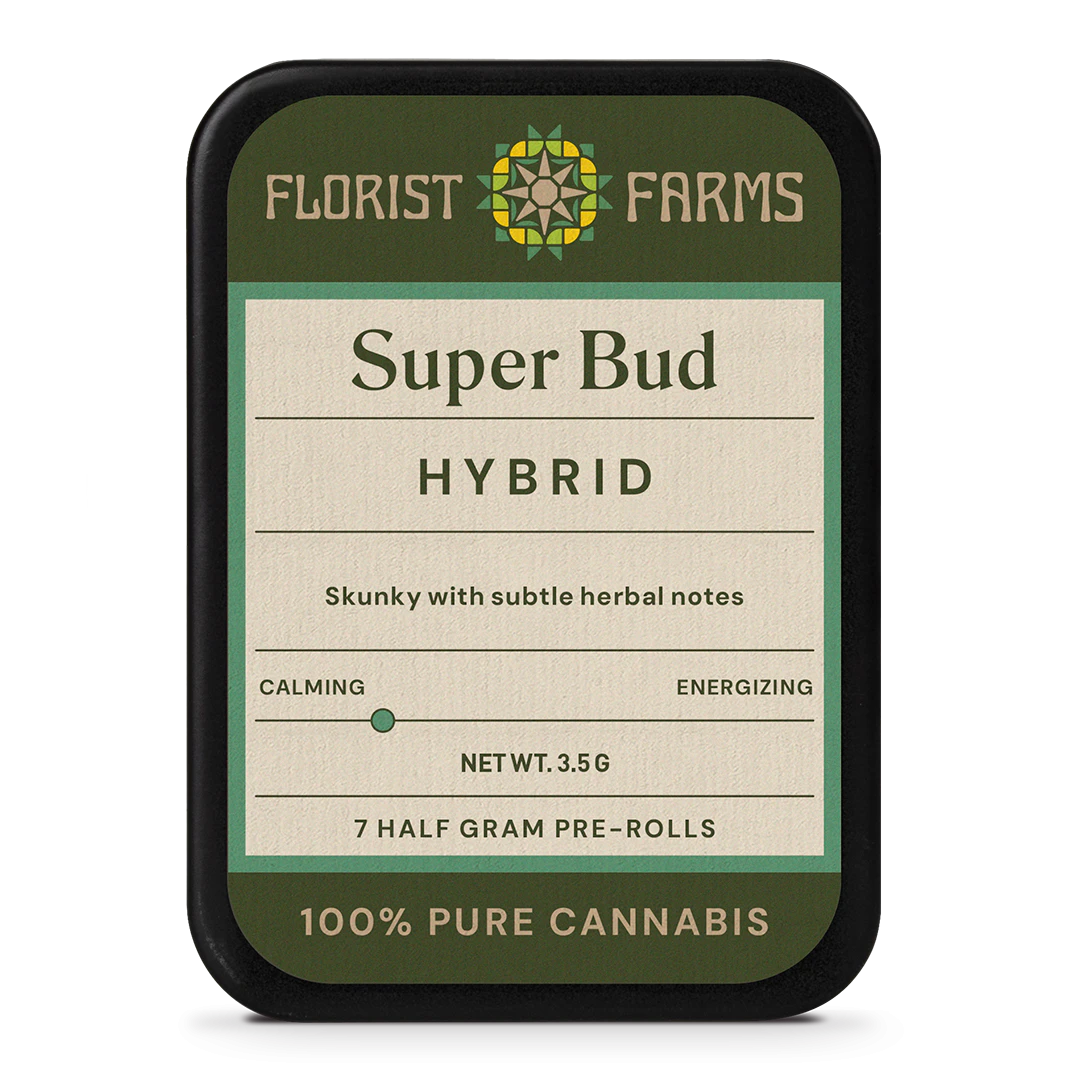 Florist Farms - Florist Farms | Super Bud | Hybrid | .5g | Pre-Rolls | 7pk Main Image
