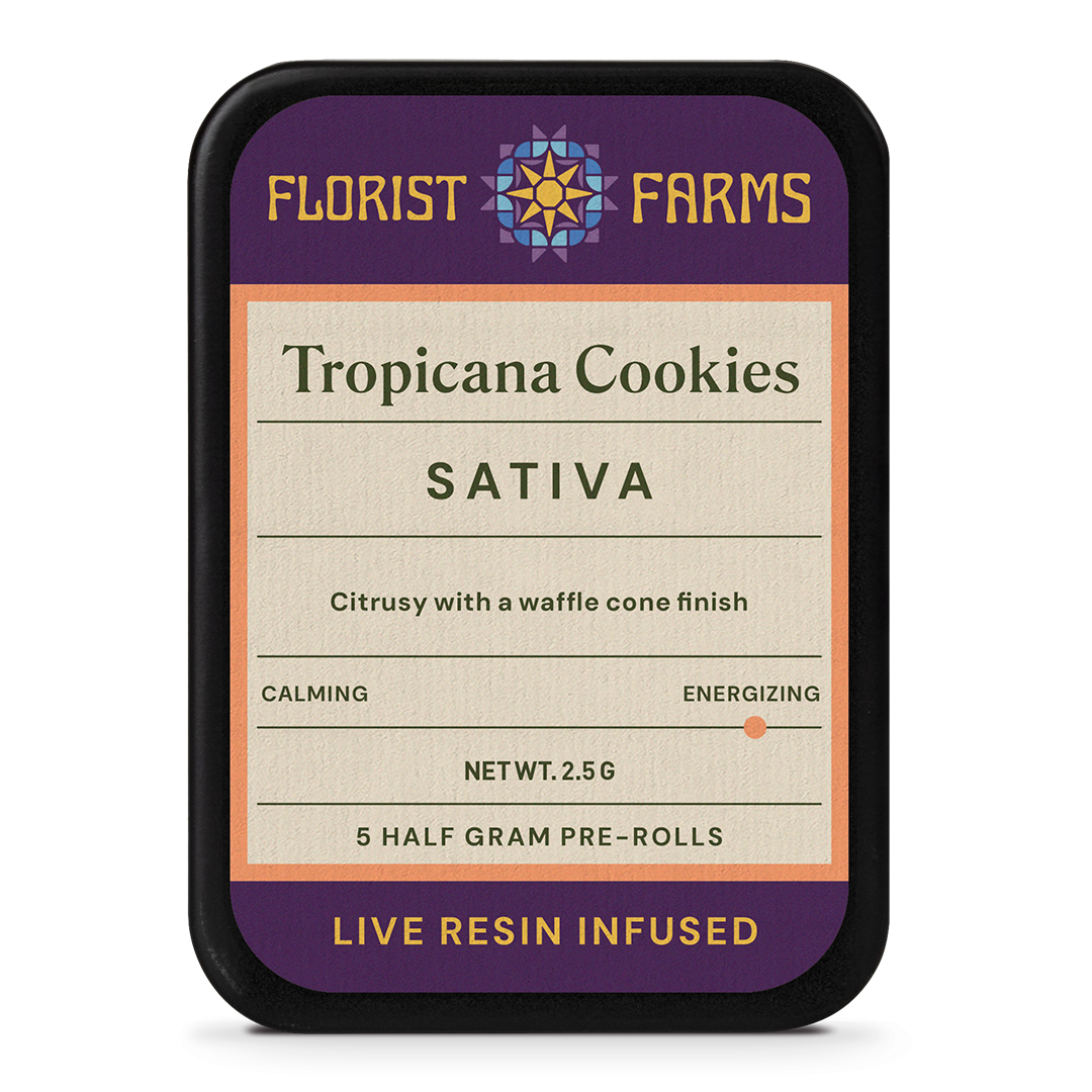 Tropicana Cookies Live Resin 5pk - 2.5g - Preroll