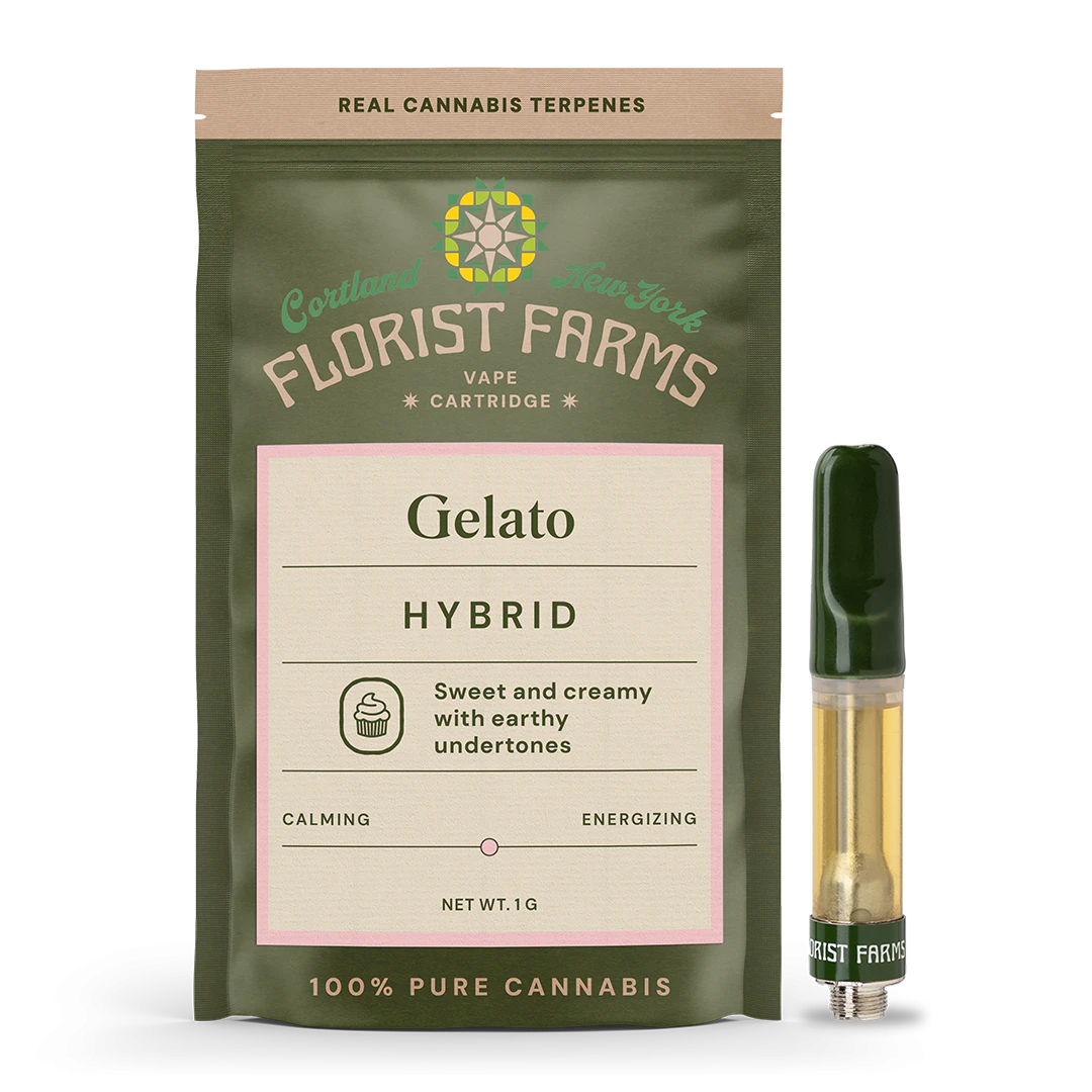 Florist Farms - Florist Farms | Gelato | 510 Vape Cartridge | Hybrid | 1g Main Image