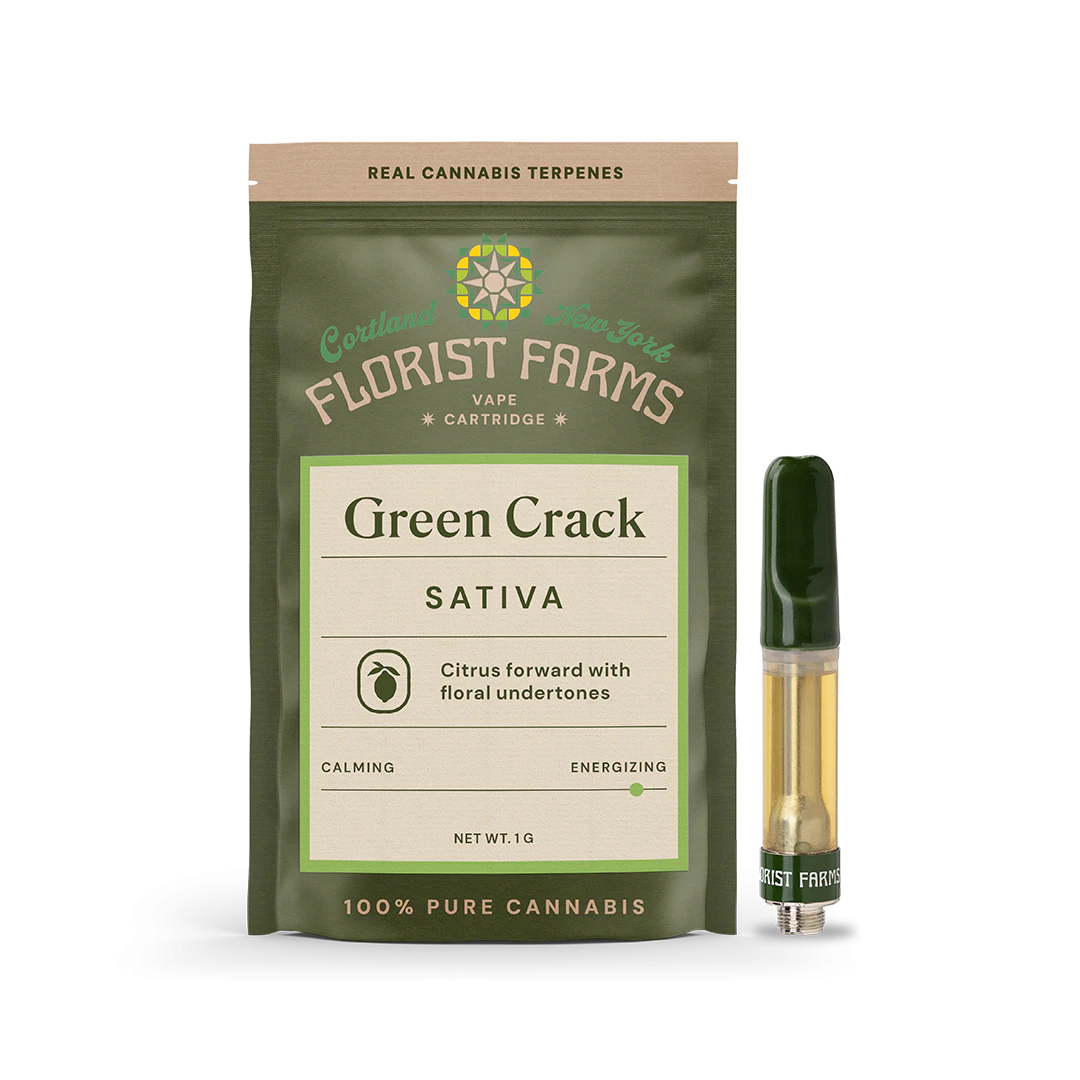 Florist Farms - Florist Farms | Green Crack | 510 Vape Cartridge | Sativa | 1g Main Image