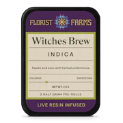 Florist Farms - Witches Brew - 5pk Live Resin Infused Prerolls