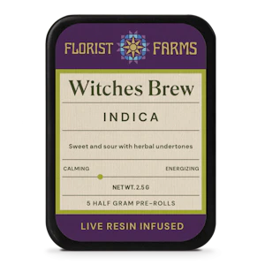 Florist Farms - Florist Farms - Witches Brew - 5pk Live Resin Infused Prerolls