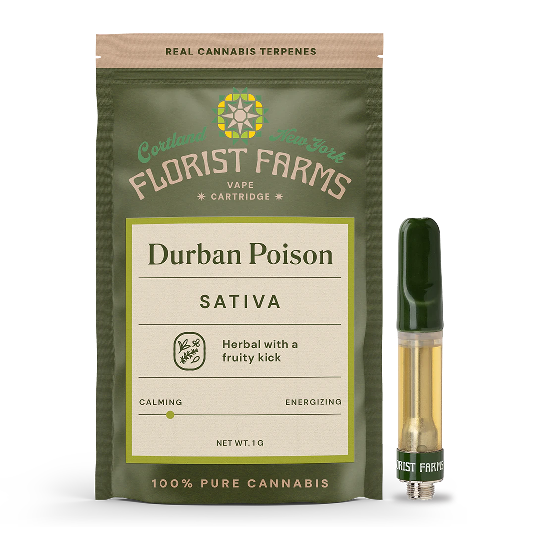 Florist Farms - Durban Poison | Vape cart 510 | 1g | Florist Farms Main Image