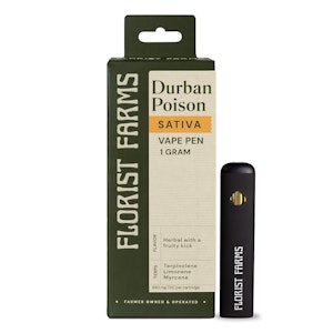 Florist Farms - Durban Poison 1g Vape Pen | Florist Farms | Concentrate