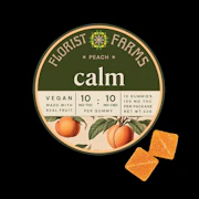 Florist Farms Peach Gummy Calm 10mg THC:CBD 10 Pack