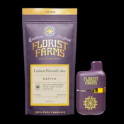 Florist Farms 1g Live Resin Lemon Pound Cake AIO Vape Pen