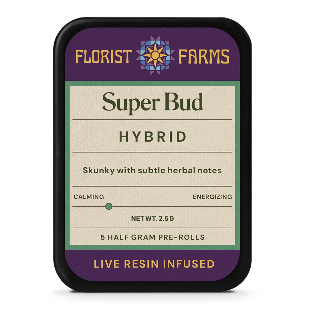 Florist Farms - Florist Farms | Super Bud | Live Resin Preroll 5pk | 2.5g Main Image