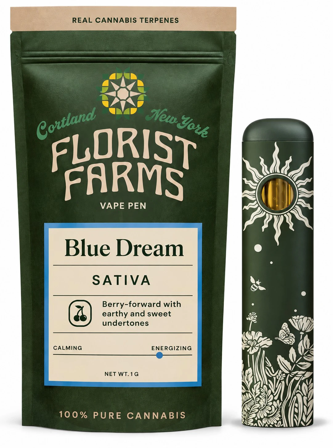 Florist Farms - Florist Farms | Blue Dream | Rechargeable Vape | 1 g Main Image