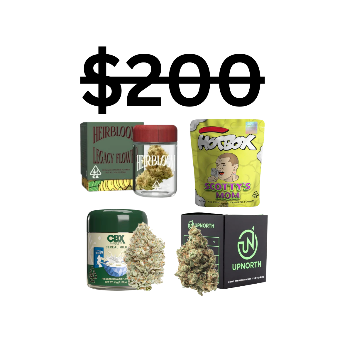 Cannagram - Best Selling Top Shelf Variety Bundle | 4x Best Selling, Top Shelf 8ths. | Cannagram Bundles Main Image
