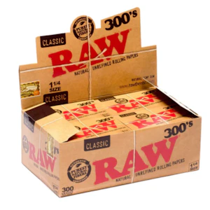 RAW - Classic 1.25" Rolling Papers, 300 pack