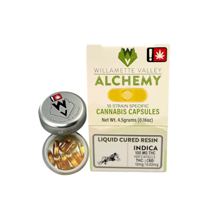 WILLAMETTE VALLEY ALCHEMY - Bubba's Blueberry OG, Liquid Cured Resin Capsules, 10 pack