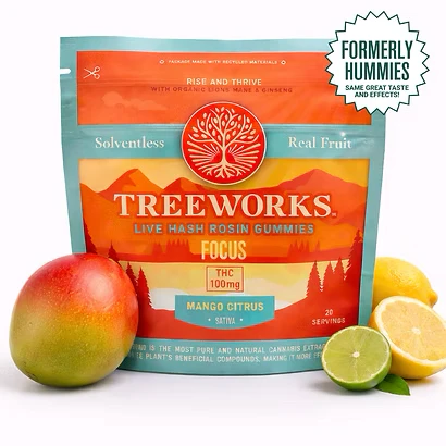 Treeworks - Focus - 100mg Rosin Gummies - Treeworks Main Image