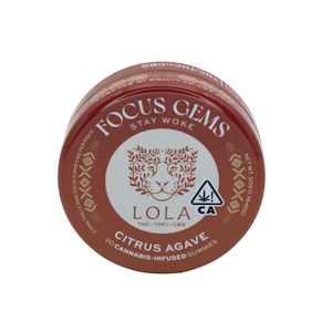 LOLA LOLA - Focus Gems (Citrus Agave) (I) | 20pk 100mg 1:1:1 CBG:THCv:THC | Lola