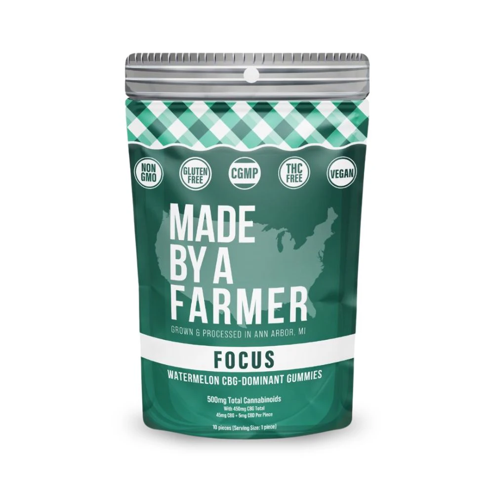 Made By A Farmer - Focus Watermelon 450mg 9:1 CBG:CBD (10x45mg) - MADE BY A FARMER Main Image
