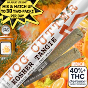 Kosher Tangie Fog Cutter - 0.5g x 2pk. Infused - Northern Grown