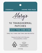 Mary's 3:2:1 THC:CBD:CBN Patch 10pk