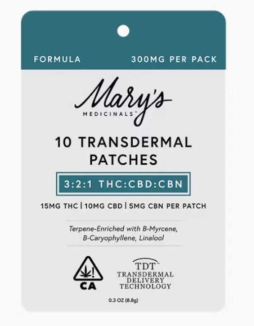 Mary's Medicinals™ - Mary's 3:2:1 THC:CBD:CBN Patch 10pk Main Image