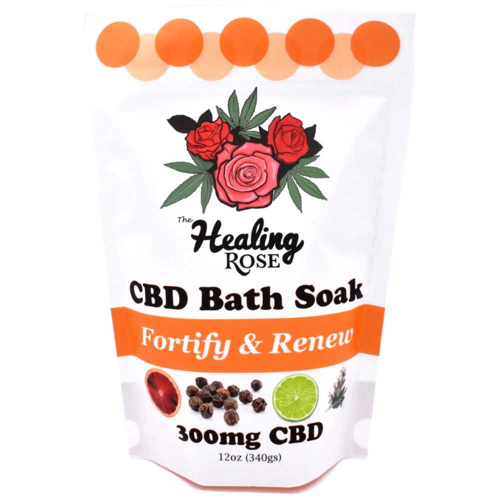 THE HEALING ROSE - Healing Rose | CBD Bath Soak | Fortify & Renew 300mg Main Image