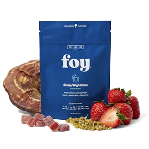 Foy - Nighttime Chews 1:1:1 Strawberry Gummies 20 Pack | Foy | Edible