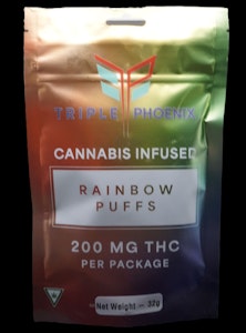TRIPLE PHOENIX WELLNESS - TPW - Rainbow Puffs - 7mg per pc - FREEZE DRIED SKITTLES - 200 MG