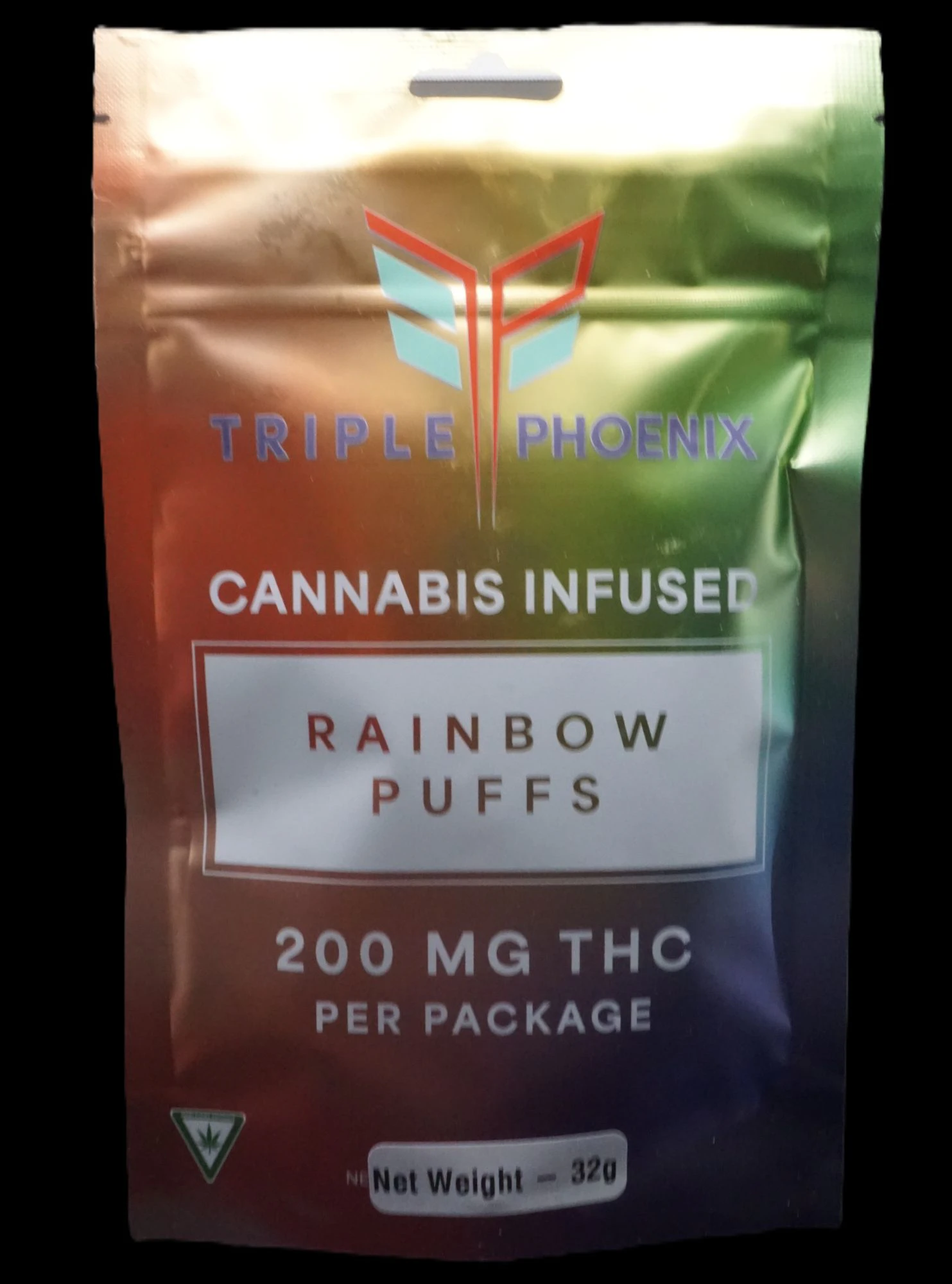 Triple Phoenix Wellness - TPW - Rainbow Puffs - 7mg per pc - FREEZE DRIED SKITTLES - 200 MG Main Image