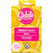 Gelato 1g French Toast Live Resin Cartridge (Indica)