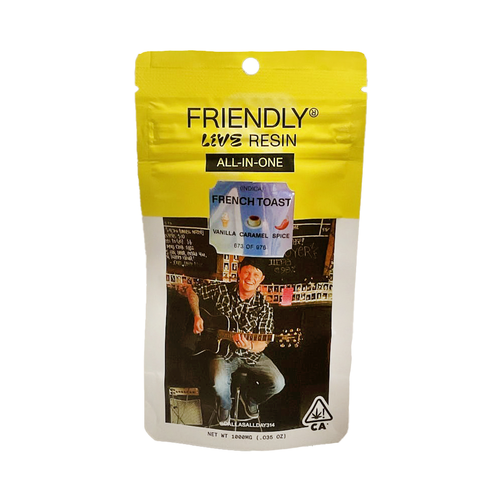 Friendly Brand French Toast Live Resin All-In-One 1.0g