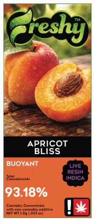FRESHY - Apricot Bliss, Live Resin + Botanical Terpenes, 1g Main Image