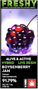 Freshy - Boysenberry Jam, Live Resin + Botanical Terpenes, 1g