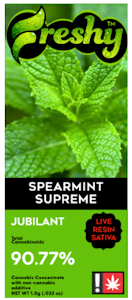 Freshy - Spearmint Supreme, Live Resin + Botanical Terpenes, 1g