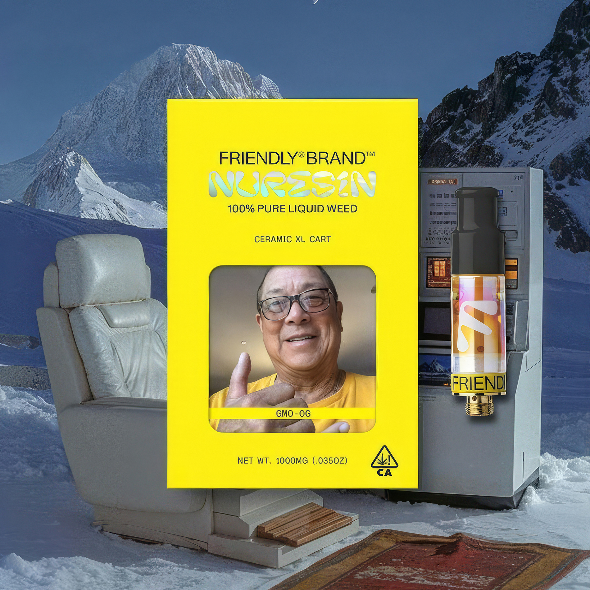 Friendly Brand GMO OG Live NuResin Cartridge 1.0g