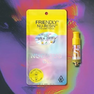 FRIENDLY BRAND - Sour Ziesel 1g Nuresin Live Resin Cart - Friendly Brand