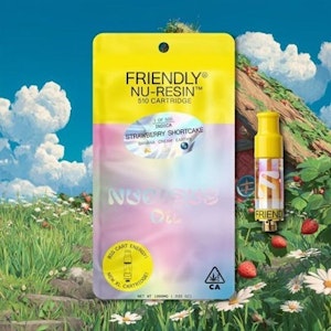 FRIENDLY BRAND - Strawberry Shortcake 1g Nucleus Live Resin Cart - Friendly Brand