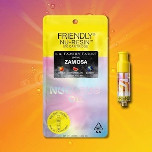FRIENDLY BRAND - Zamosa 1g Nucleus Cured Resin Cart - Friendly Brand x L.A.F.F.