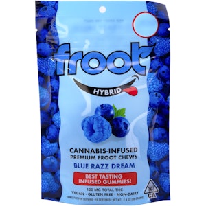 FROOT - Blue Razz Dream 100mg 10 Pack Gummies - Froot