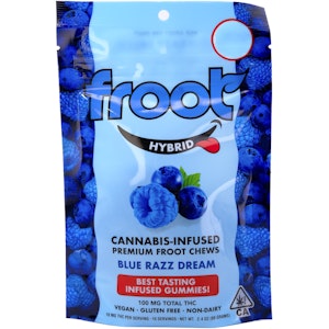 Froot - Blue Razz Dream 100mg 10 Pack Gummies - Froot