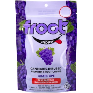 FROOT - Grape Ape 100mg 10 Pack Gummies - Froot