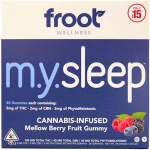 FROOT - My Sleep 140mg 20 Pack Gummies - Froot