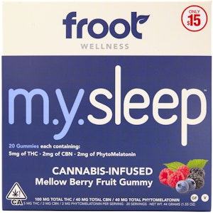 FROOT - My Sleep 140mg 20 Pack Gummies - Froot