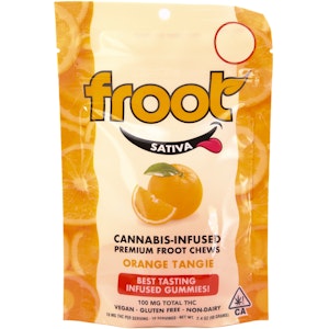 FROOT - Orange Tangie 100mg 10 Pack  Gummies - Froot