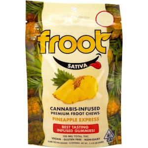 FROOT - Pineapple Express 100mg 10 Pack Gummies - Froot