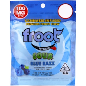 Froot - Sour Blue Razz 100mg Single Gummy - Froot