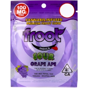 Froot - Sour Grape 100mg Single Gummy - Froot